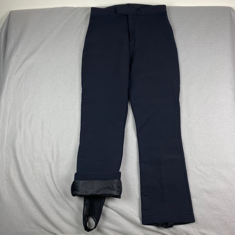 Schoeller of Switzerland AFRC Ski Pants Womens 14 Long Black Stirrups Ankle